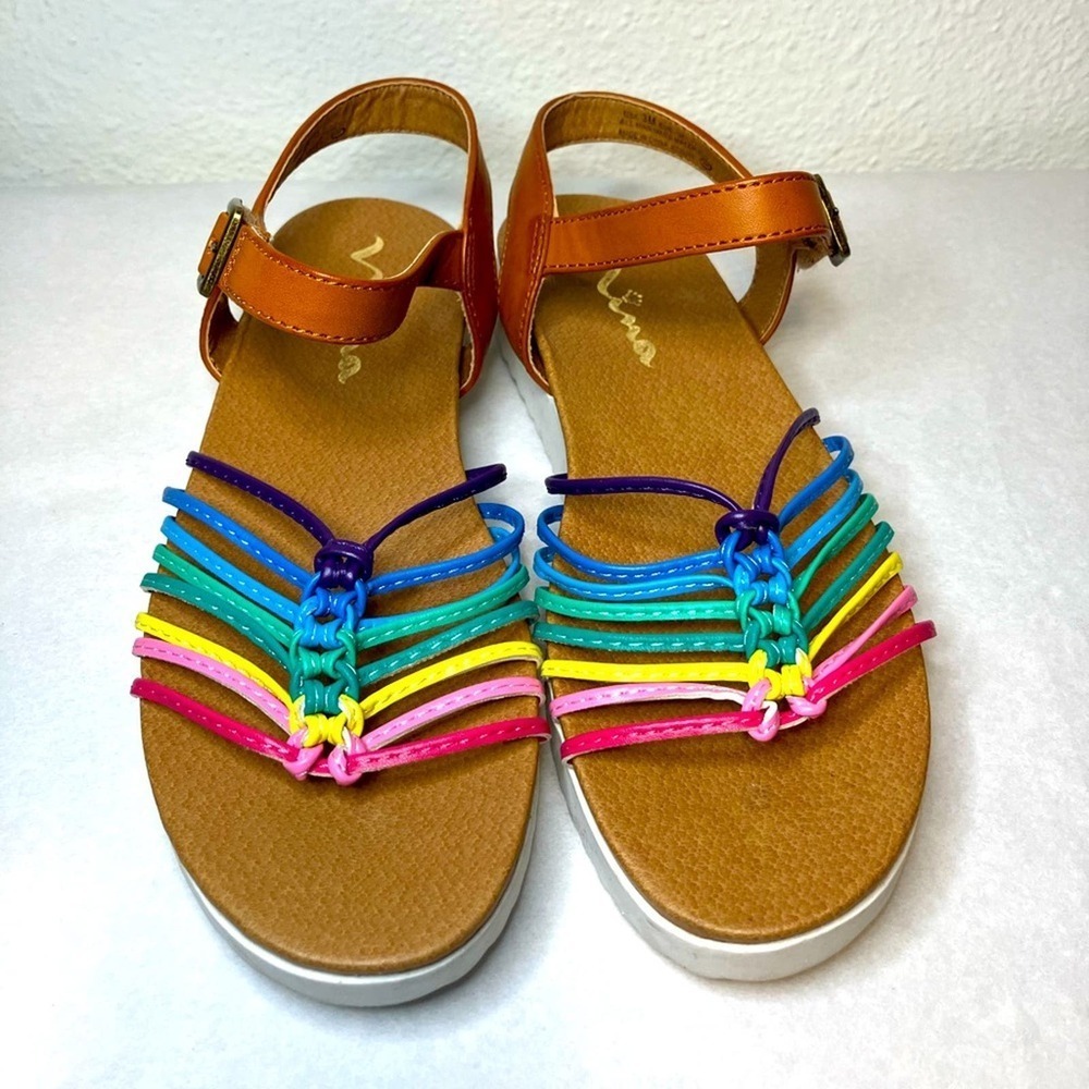 Nina Kids August girls sandals rainbow Easter shoes church summer‎ play